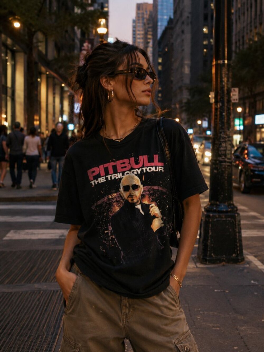 PITBULL BAND TOUR SHIRT (LARGE)